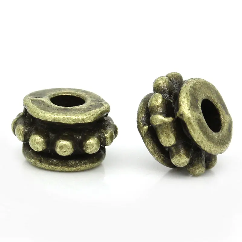 DoreenBeads Zinc metal alloy Spacer Beads Round Antique Bronze Dot Pattern About 7mm( 2/8") Dia, Hole:Approx 2mm, 20 PCs
DoreenBeads Zinc metal alloy Spacer Beads Round Antique Bronze Dot Pattern About 7mm( 2/8") Dia, Hole:Approx 2mm, 20 PCs