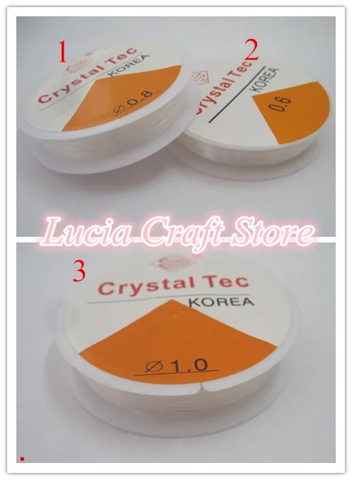 Lucia crafts 10m/roll Translucent Stretch Elastic Beading Cord/String/Thread 0.6/0.8/1mm I0209
Lucia crafts 10m/roll Translucent Stretch Elastic Beading Cord/String/Thread 0.6/0.8/1mm I0209
