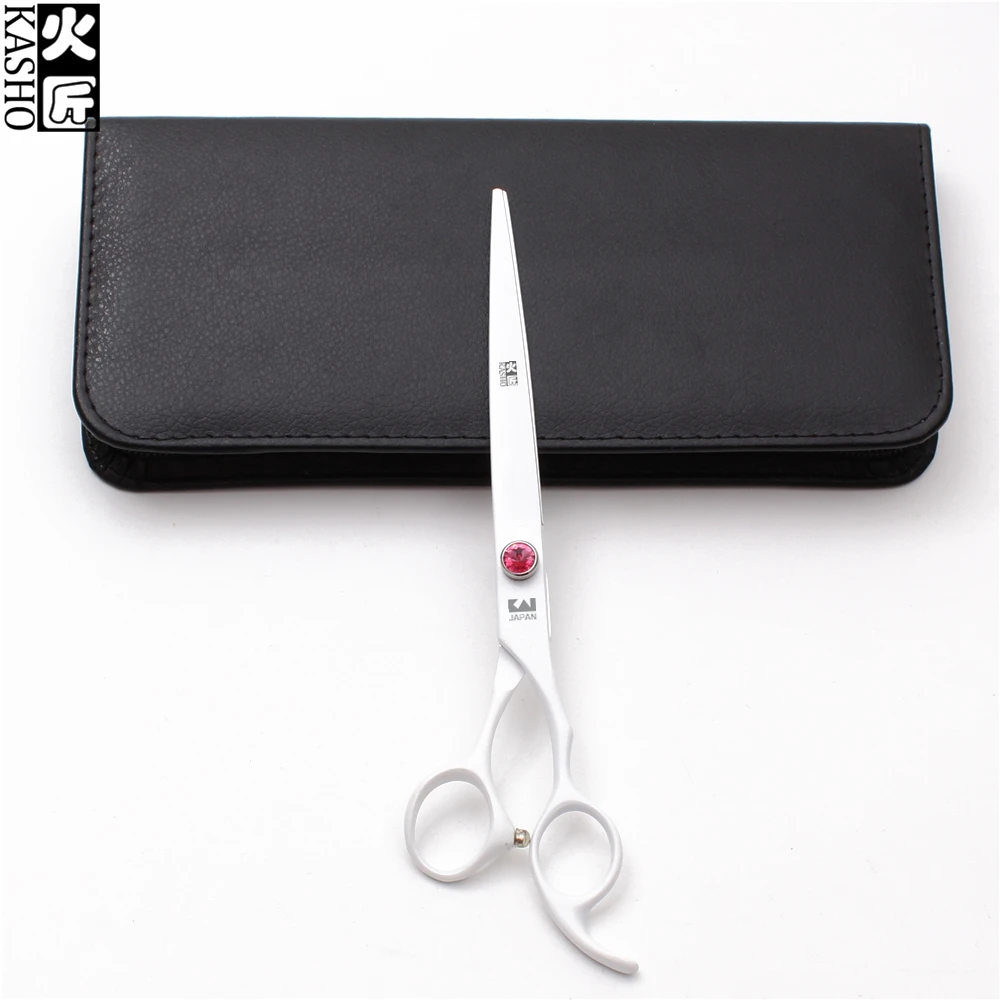 8.0" 22cm KASHO 440C White Grooming For Dogs Animal Cutting Shears Cats Normal Scissors Professional Pets Scissors Add Bag H9102
8.0" 22cm KASHO 440C White Grooming For Dogs Animal Cutting Shears Cats Normal Scissors Professional Pets Scissors Add Bag H9102