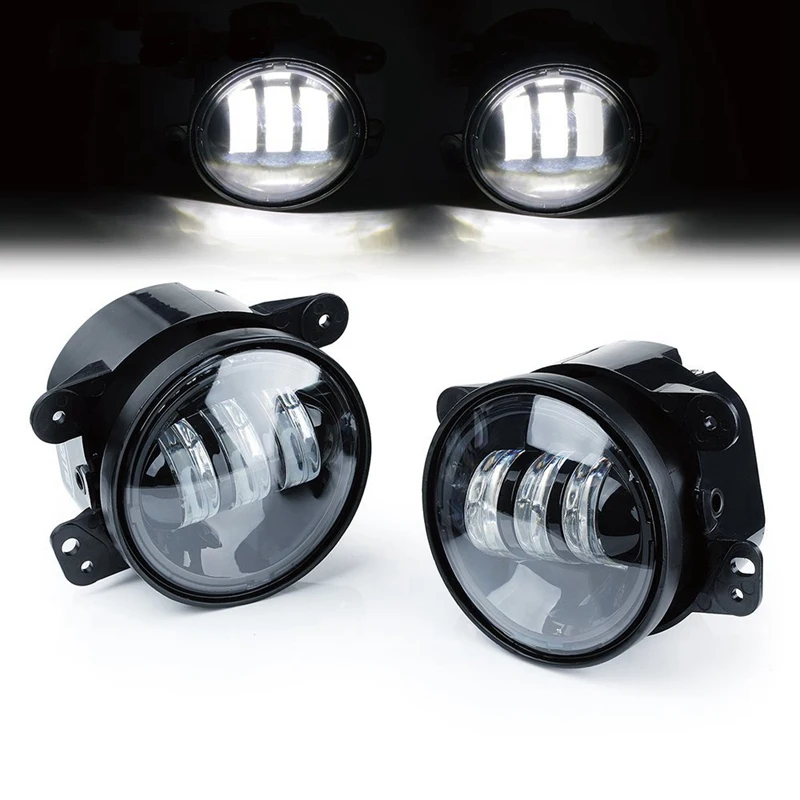 2PCS/Pair 4INCH Round led fog lights Projector Lens 4'' White fog lamp for Jeep Wrangler Dodge Chrysler Offroad
2PCS/Pair 4INCH Round led fog lights Projector Lens 4'' White fog lamp for Jeep Wrangler Dodge Chrysler Offroad