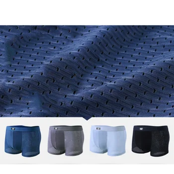 4pcs/lot Male Panties Cotton Men's Underwear Boxers Breathable Man Boxer Solid Underpants Comfortable Mesh Plus Size Shorts
4pcs/lot Male Panties Cotton Men's Underwear Boxers Breathable Man Boxer Solid Underpants Comfortable Mesh Plus Size Shorts