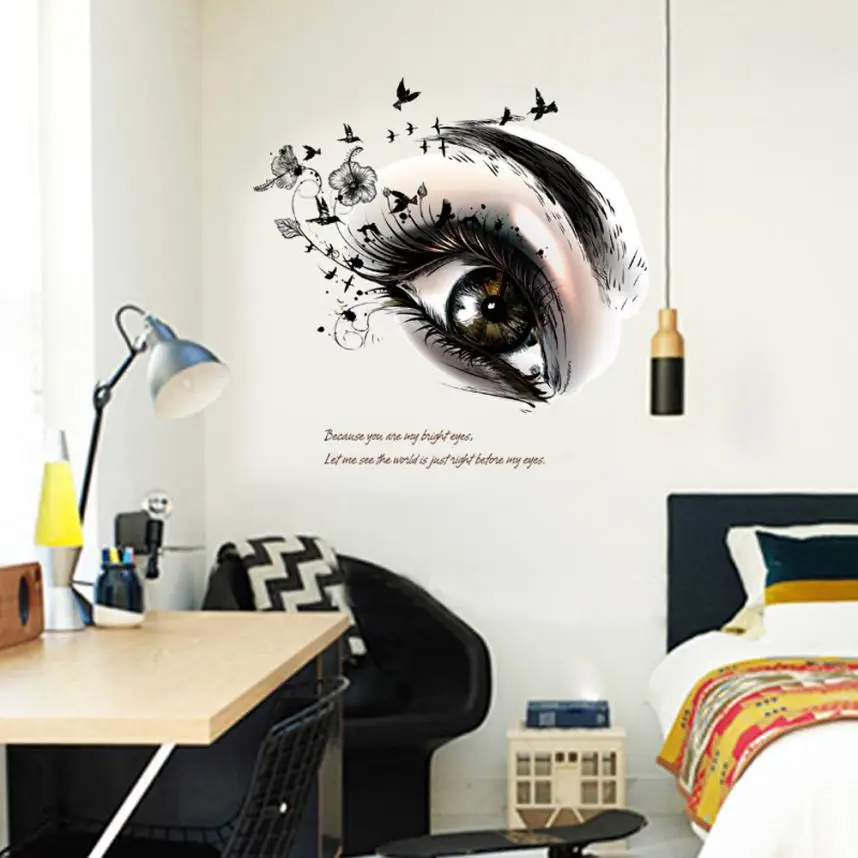 AP 14 Hot Selling Fast Shipping DIY Beautiful Eyes Environment Layout TV Background Wall Decoration Removable Wall Stickers
AP 14 Hot Selling Fast Shipping DIY Beautiful Eyes Environment Layout TV Background Wall Decoration Removable Wall Stickers