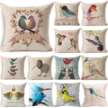 1Pcs 43*43cm Bird Pattern Cotton Linen Throw Pillow Cushion Cover Car Home Sofa Decorative Pillowcase funda cojin 40217
1Pcs 43*43cm Bird Pattern Cotton Linen Throw Pillow Cushion Cover Car Home Sofa Decorative Pillowcase funda cojin 40217