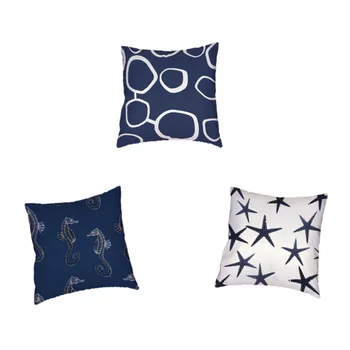 Marine Mosaic Style Cushion Cover Anchor Starfish Hippo Blue Wave Line Geometric Pattern Office Sofa Decoration Throw Pillowcase
Marine Mosaic Style Cushion Cover Anchor Starfish Hippo Blue Wave Line Geometric Pattern Office Sofa Decoration Throw Pillowcase