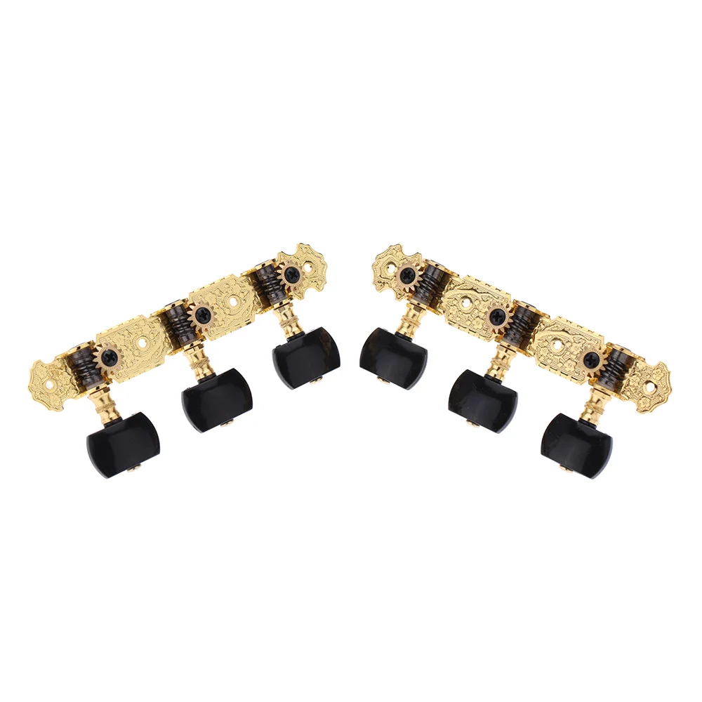 AOS-020B3P 1 Pair Gold-Plated 3 Machine Head Classical Guitar String Tuning Keys Pegs
AOS-020B3P 1 Pair Gold-Plated 3 Machine Head Classical Guitar String Tuning Keys Pegs