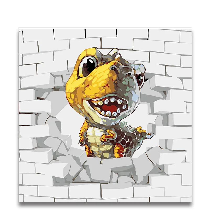 Coloring By Numbers Violent dinosaur diy digital Paint Cute animals oil painting by numbers for children room decor
Coloring By Numbers Violent dinosaur diy digital Paint Cute animals oil painting by numbers for children room decor