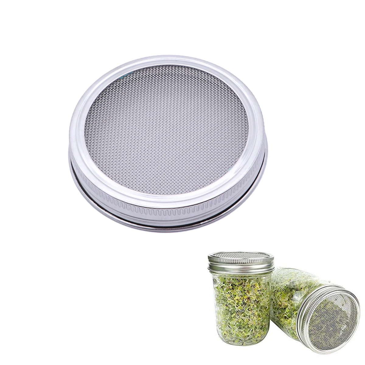 4pcs Seed Sprouting Screen Lids Stainless Steel Seed Sprouting Screen Sprouting Lids for Round Mouth Canning Jar
4pcs Seed Sprouting Screen Lids Stainless Steel Seed Sprouting Screen Sprouting Lids for Round Mouth Canning Jar