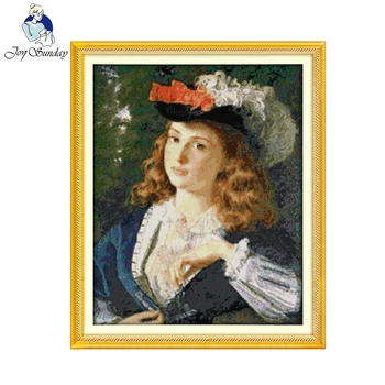 Joy Sunday Oil Painting Girl Cross Stitch 14CT 11CT Printed Cotton Embroidery DIY Handmade Needlework Oil Painting Style Pattern
Joy Sunday Oil Painting Girl Cross Stitch 14CT 11CT Printed Cotton Embroidery DIY Handmade Needlework Oil Painting Style Pattern