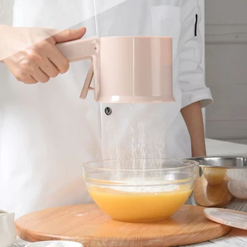 Baking Pastry Tools Plastic Flour Filter Sugar Powder Filter Kitchen Handheld Flour Screen Filter Plastic Cup Shape Machinery
Baking Pastry Tools Plastic Flour Filter Sugar Powder Filter Kitchen Handheld Flour Screen Filter Plastic Cup Shape Machinery