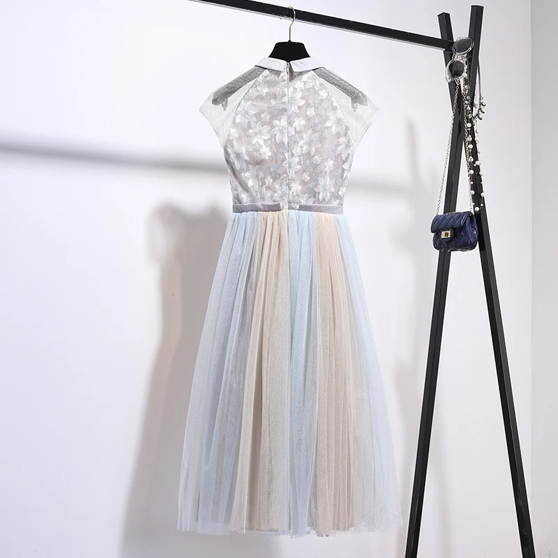 2019 Summer Girls Mesh Embroidery Flower Peng Long Dress Womens Slim Gauze Party Dresses Beach Students Elegant Dress Vestidos
2019 Summer Girls Mesh Embroidery Flower Peng Long Dress Womens Slim Gauze Party Dresses Beach Students Elegant Dress Vestidos