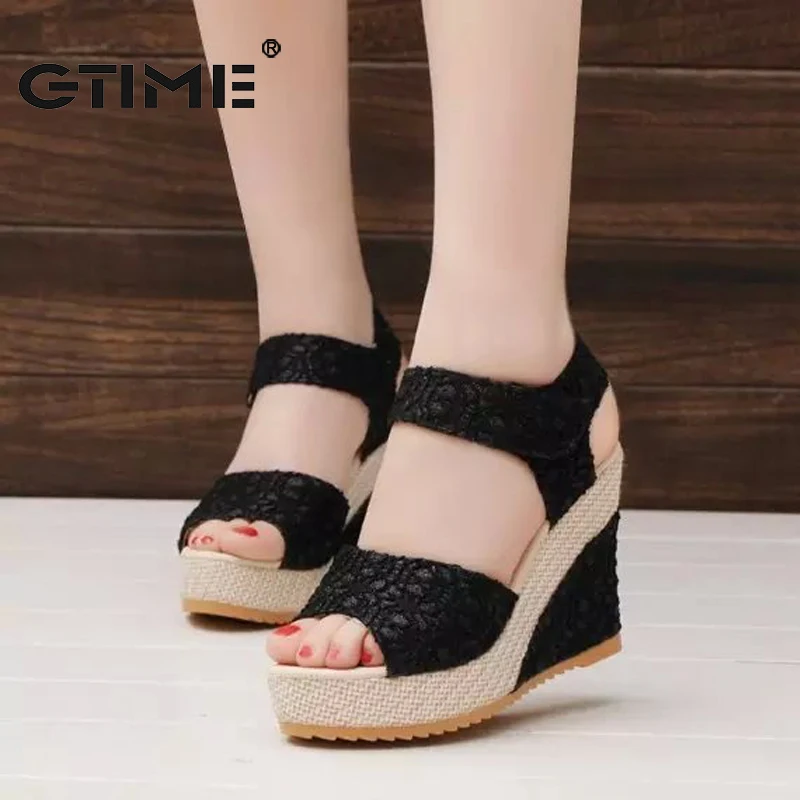 GTIME Women Sandals 2017 Summer New Open Toe Fish Head Fashion platform High Heels Wedge Sandals Female Shoes Women Shoes #ZWS60
GTIME Women Sandals 2017 Summer New Open Toe Fish Head Fashion platform High Heels Wedge Sandals Female Shoes Women Shoes #ZWS60