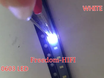500pcs/lot Small white lamp beads 0603 SMD LED 0603 white Light-emitting diodes 1.6*0.8*0.4MM 6000-6500K 3.0-3.6V
500pcs/lot Small white lamp beads 0603 SMD LED 0603 white Light-emitting diodes 1.6*0.8*0.4MM 6000-6500K 3.0-3.6V