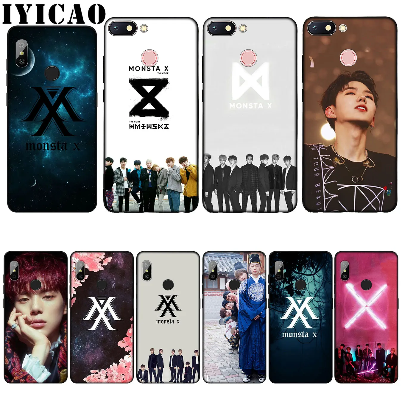 IYICAO KPOP Boy Group Monsta X Silicone Soft Case for Xiaomi Redmi 6A 5A Note 8 7 4 4X 5 Plus 6 Pro Black TPU Cover
IYICAO KPOP Boy Group Monsta X Silicone Soft Case for Xiaomi Redmi 6A 5A Note 8 7 4 4X 5 Plus 6 Pro Black TPU Cover