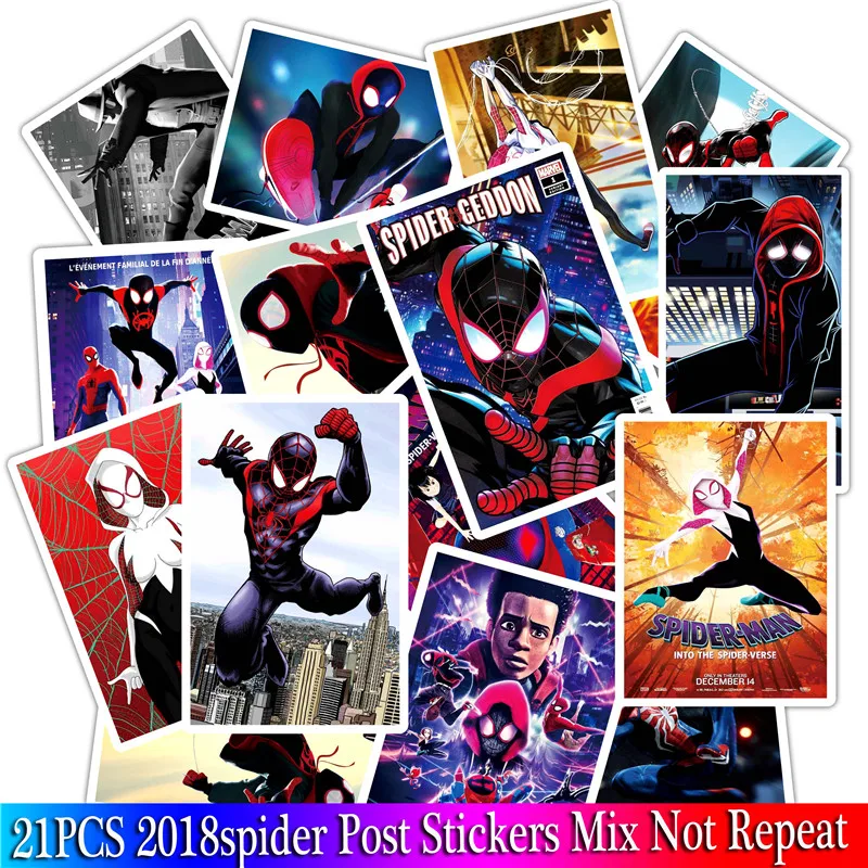 21PCS 2019 New Spider Man Stickers Pack Cartoon Anime Sticker For Laptop Bicycle Phone Guitar Marvel Stickers Sets
21PCS 2019 New Spider Man Stickers Pack Cartoon Anime Sticker For Laptop Bicycle Phone Guitar Marvel Stickers Sets