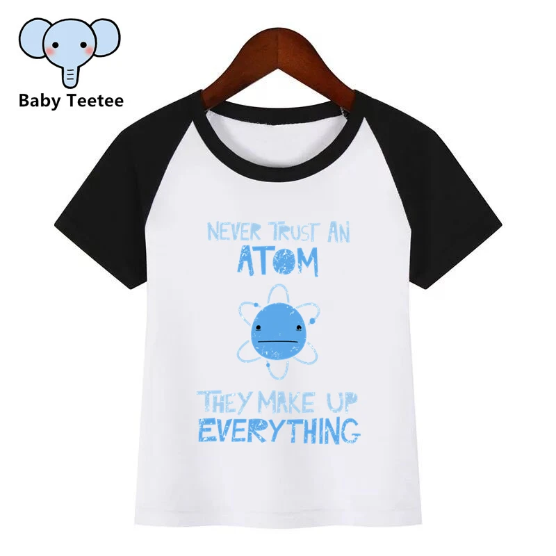 Children Summer T Shirt Never Turst An Atom Print T-Shirts Boys Girls Cotton Tops Kids Fashion Tshirt
Children Summer T Shirt Never Turst An Atom Print T-Shirts Boys Girls Cotton Tops Kids Fashion Tshirt