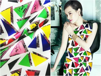 New 19mm108cm wide 97% mulberry silk & 3% spandex color triangle print stretch dress shirt clothes white silk satin fabric
New 19mm108cm wide 97% mulberry silk & 3% spandex color triangle print stretch dress shirt clothes white silk satin fabric