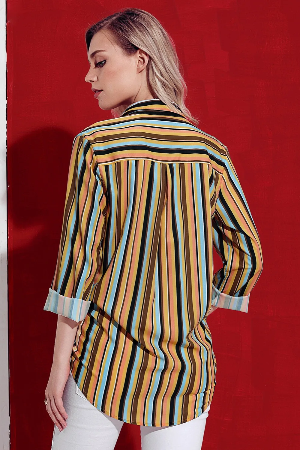 Yellow-Multicolor-Striped-Long-Sleeve-Button-Down-Shirt-LC251153-7-4
