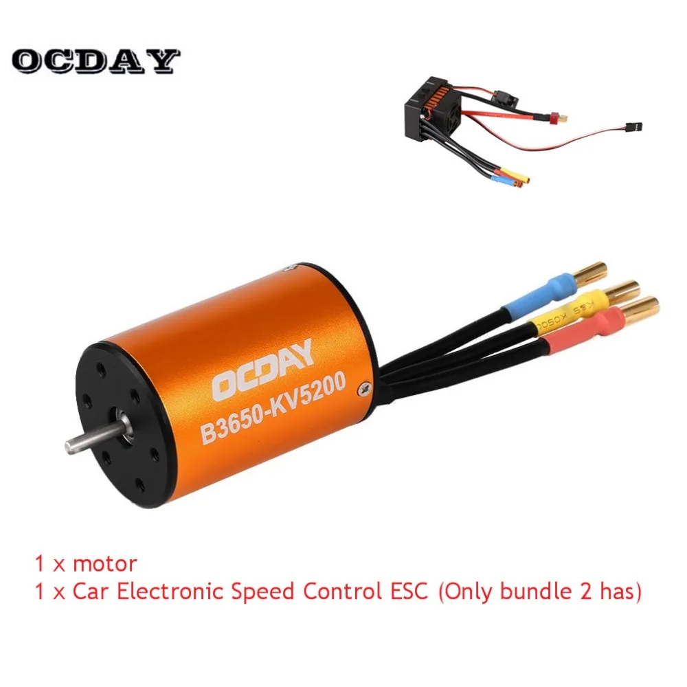 OCDAY B3650 5200KV 4 Poles Sensorless Brushless Motor CNC High Torque for 1/10 RC Car + Car Electronic Speed Control ESC
OCDAY B3650 5200KV 4 Poles Sensorless Brushless Motor CNC High Torque for 1/10 RC Car + Car Electronic Speed Control ESC
