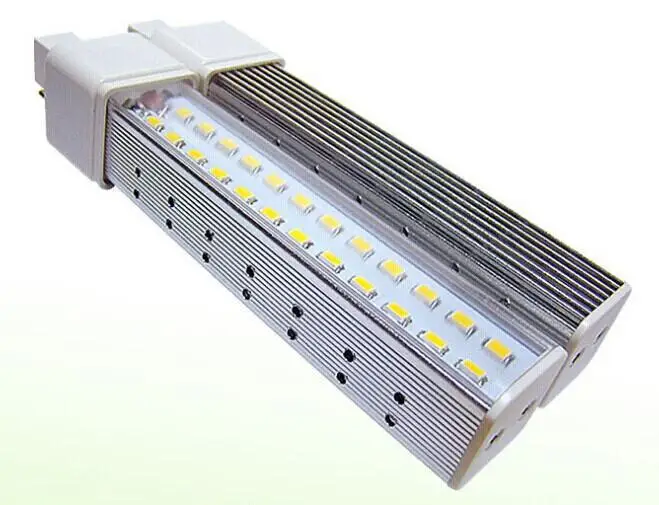 10pcs/lot 10W LED plug tube G24 2pin/4pin PL light 1000 lumen SMD5630 E27 lamp AC85-265V | Освещение