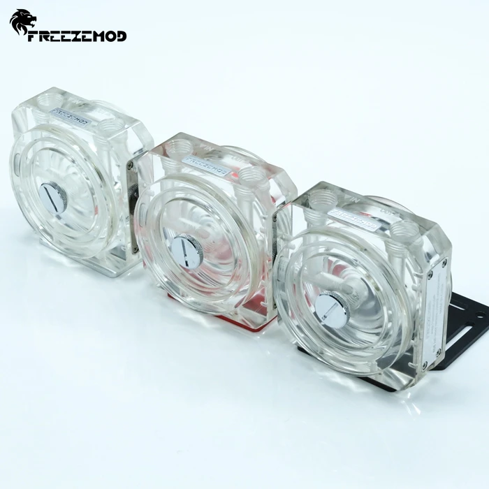Freeze Mod pc water cooler D5 transparent pump cover support 60MM external thread tank supports RGB AURA.PJ-D5BGT
Freeze Mod pc water cooler D5 transparent pump cover support 60MM external thread tank supports RGB AURA.PJ-D5BGT
