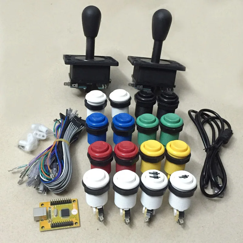 2 Player Mame Arcade DIY parts: PC PS3 2 in 1 USB encoder to Joysticks 4/8 way & 16 HAPP Push Buttons 60 in 1
2 Player Mame Arcade DIY parts: PC PS3 2 in 1 USB encoder to Joysticks 4/8 way & 16 HAPP Push Buttons 60 in 1