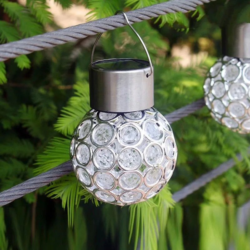 Protable Outdoor Solar Ball Hanging LED Lamp Camping Hiking Tent Walkway Garden Color Changing Light Waterproof Solar Lights
Protable Outdoor Solar Ball Hanging LED Lamp Camping Hiking Tent Walkway Garden Color Changing Light Waterproof Solar Lights