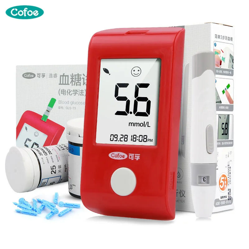 Cofoe YiRui Diabetic Blood Glucose Meter for Diabetes Test Blood Sugar with Strips and Lancets
Cofoe YiRui Diabetic Blood Glucose Meter for Diabetes Test Blood Sugar with Strips and Lancets