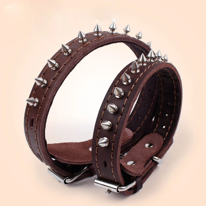 Rivets Studded genuine leather large medium dog collar dog pet cat collar spiked dog collar pitbulls golden retriever dog collar
Rivets Studded genuine leather large medium dog collar dog pet cat collar spiked dog collar pitbulls golden retriever dog collar