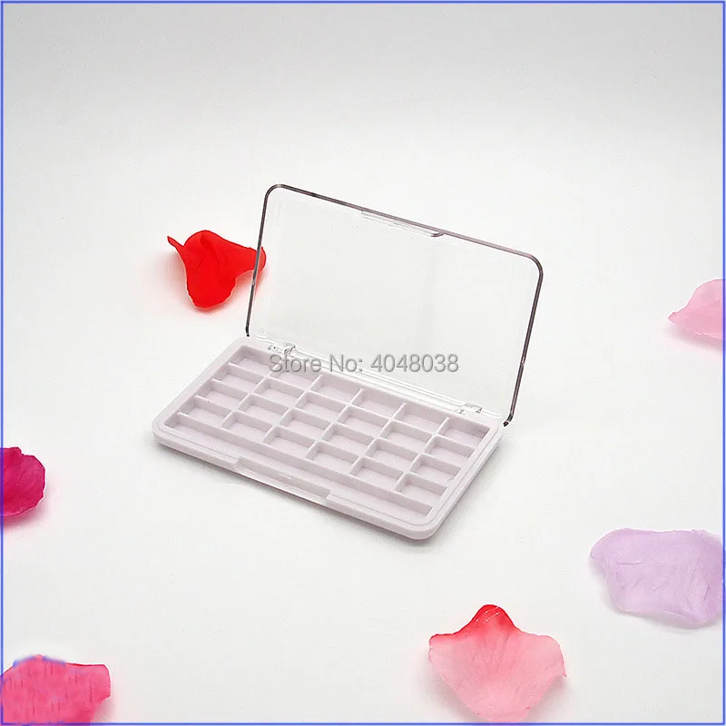 Cosmetic Tool 24 Colors Eye Shadow Palette Transparent cover Empty Eyeshadow Compact Lipstick Packing Box Sample Test 30 pcs (2)