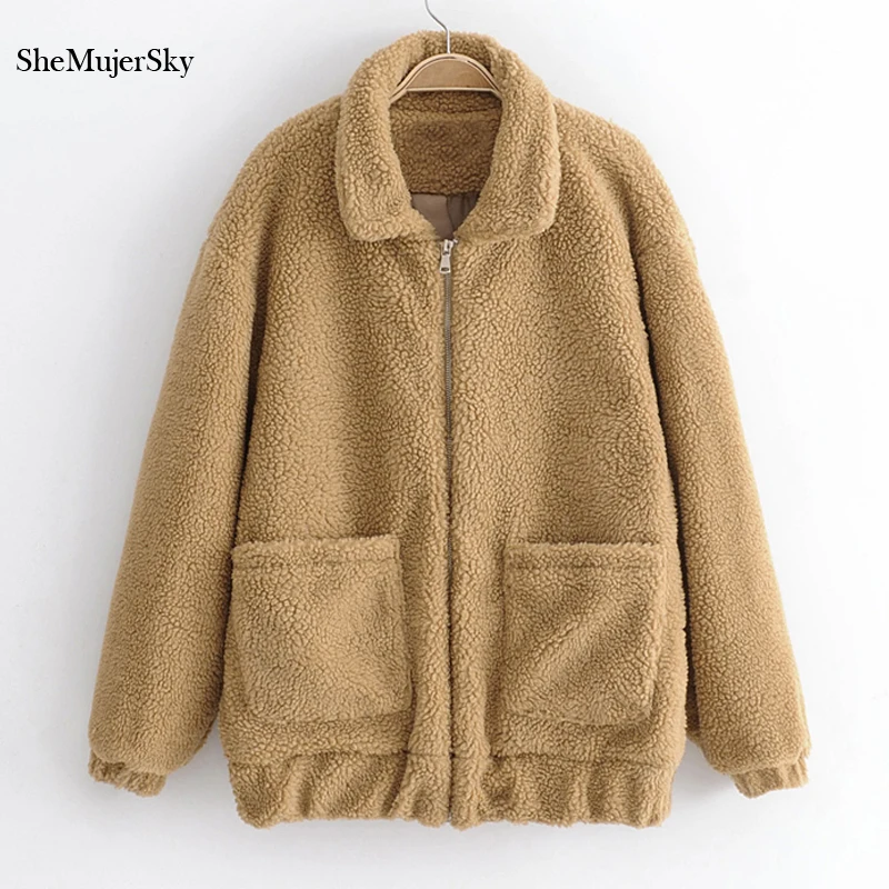 SheMujerSky Winter Coat Women Velvet Jacket Loose Fashion jaquetas feminina Solid Jackets casacos femininos
SheMujerSky Winter Coat Women Velvet Jacket Loose Fashion jaquetas feminina Solid Jackets casacos femininos
