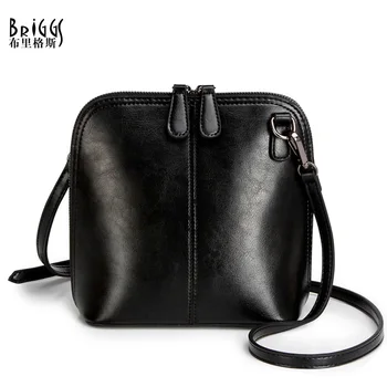 BRIGGS Fashion Women's Split Leather Shoulder Bags Vintage Women Shell Messenger Bag Designer Brand Small Sling Bags For Women
BRIGGS Fashion Women's Split Leather Shoulder Bags Vintage Women Shell Messenger Bag Designer Brand Small Sling Bags For Women