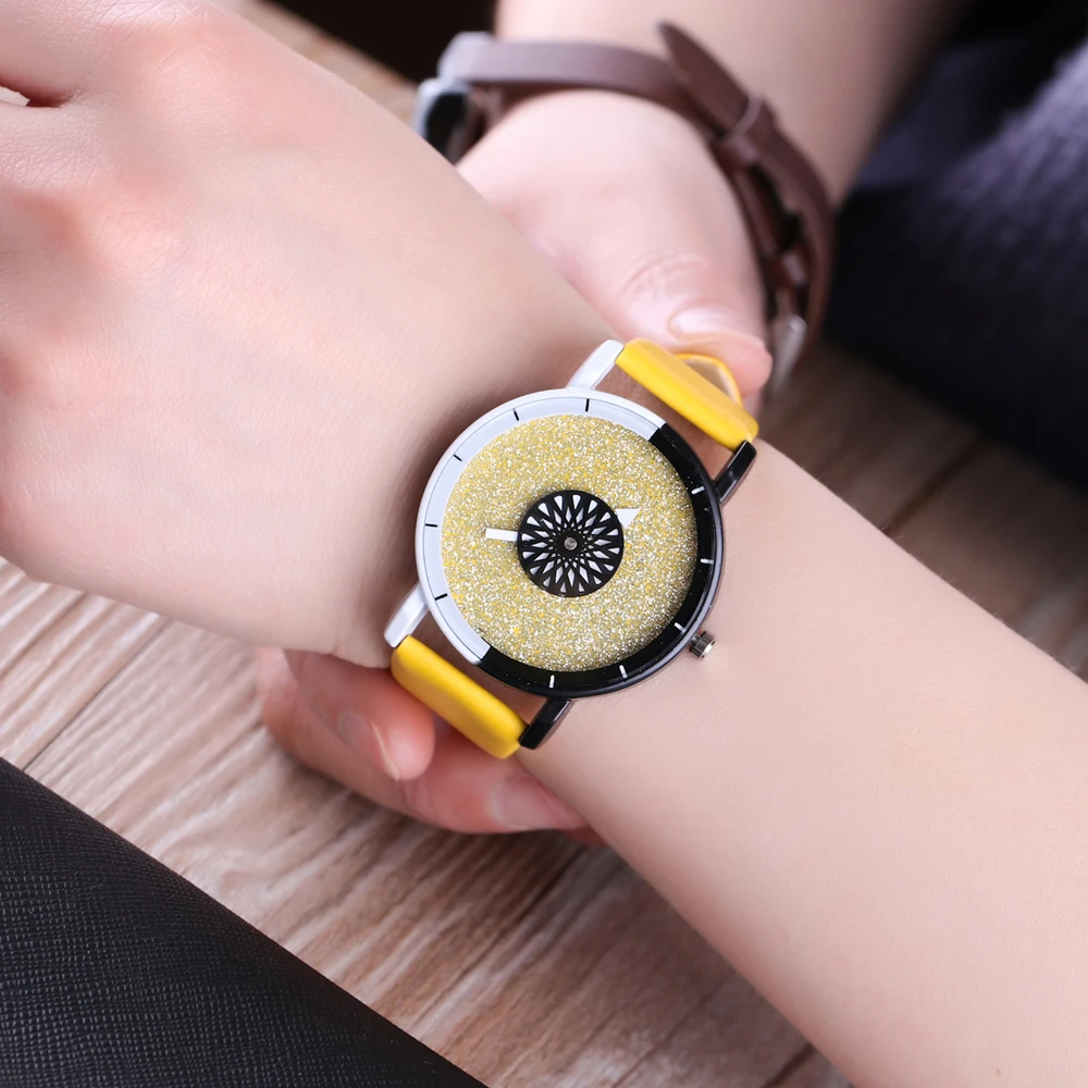 Candy Color Simple Fashion Yellow Leather Strap Quartz Wrist Watch Women Luxury Watch Frosted Dial White and Black Unisex Watch
Candy Color Simple Fashion Yellow Leather Strap Quartz Wrist Watch Women Luxury Watch Frosted Dial White and Black Unisex Watch