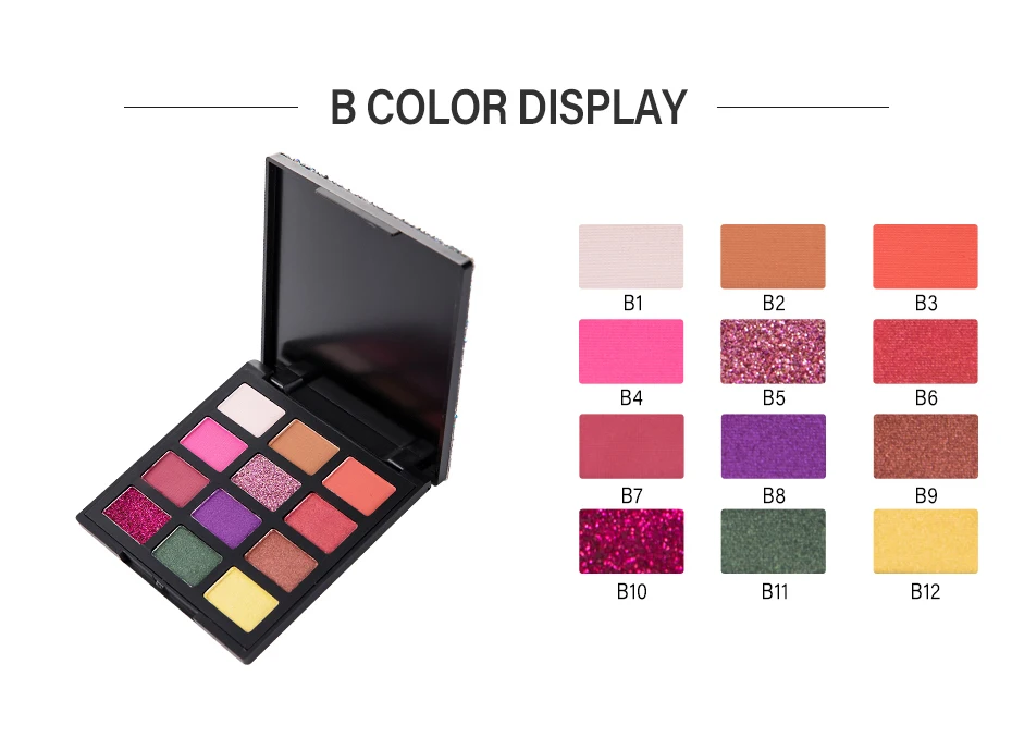 HANDAIYAN 12 Colors diamond Pearlescent Matte Eyeshadows Palette Brighten The Eye Sexy Gem Eye Shadows TSLM1
HANDAIYAN 12 Colors diamond Pearlescent Matte Eyeshadows Palette Brighten The Eye Sexy Gem Eye Shadows TSLM1