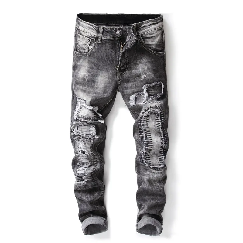 2018 New Fashion Brand Designer Men Ripped Jeans Black Hip Hop Distressed Baggy Biker Denim Jeans Skinny Jeans 8904#
2018 New Fashion Brand Designer Men Ripped Jeans Black Hip Hop Distressed Baggy Biker Denim Jeans Skinny Jeans 8904#