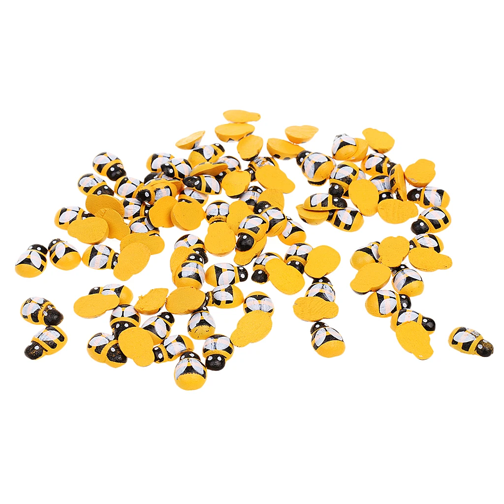 Pack of 200 Tiny Wooden Bee Flatback Painted Embellishment for Craft Scrapbooking DIY Kids Crafts Decor Pack of 200 Tiny Wooden Bee Flatback Painted Embellishment for Craft Scrapbooking DIY Kids Crafts Decor