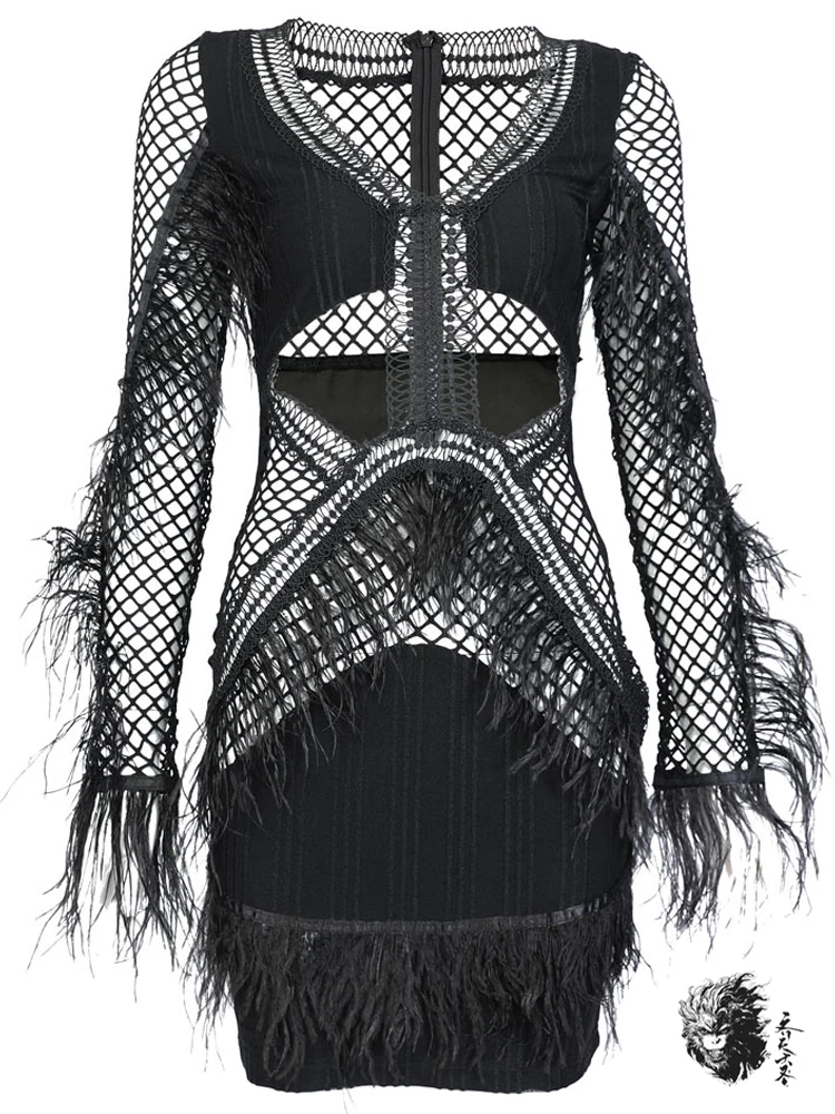 Luxurious Feather Plaid Party Dresses Women's Cut Out Black Night Club Dress 2019 Summer V Neck Vestidos Mini Femme Dress
Luxurious Feather Plaid Party Dresses Women's Cut Out Black Night Club Dress 2019 Summer V Neck Vestidos Mini Femme Dress