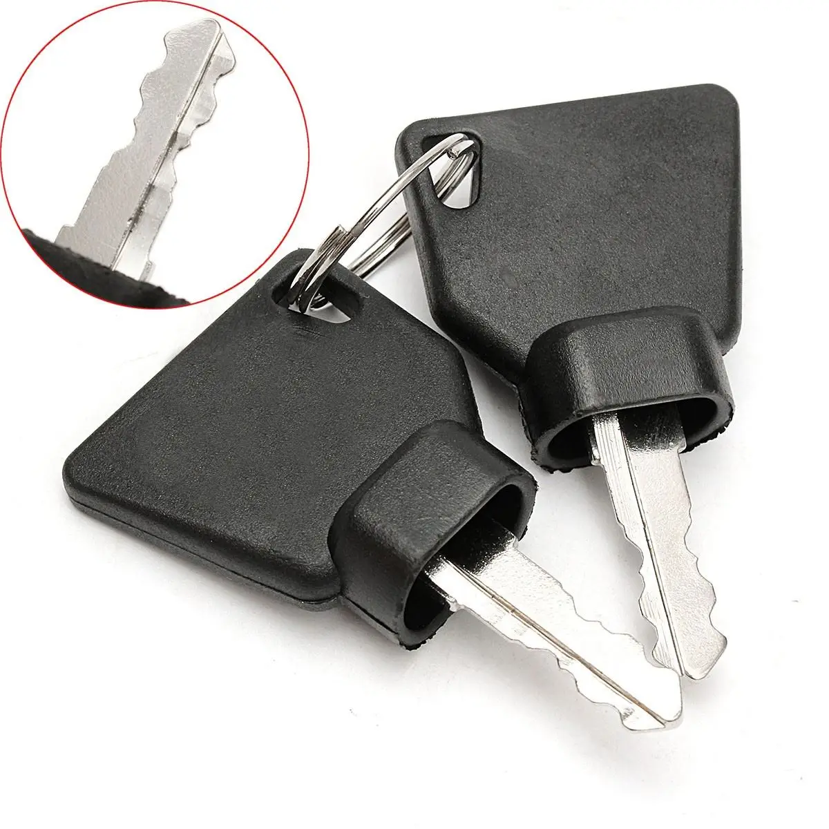 2Pcs Ignition Keys Replacement Part for JCB Parts 3CX Excavator Switch Starter Plastic Stainless Steel
2Pcs Ignition Keys Replacement Part for JCB Parts 3CX Excavator Switch Starter Plastic Stainless Steel