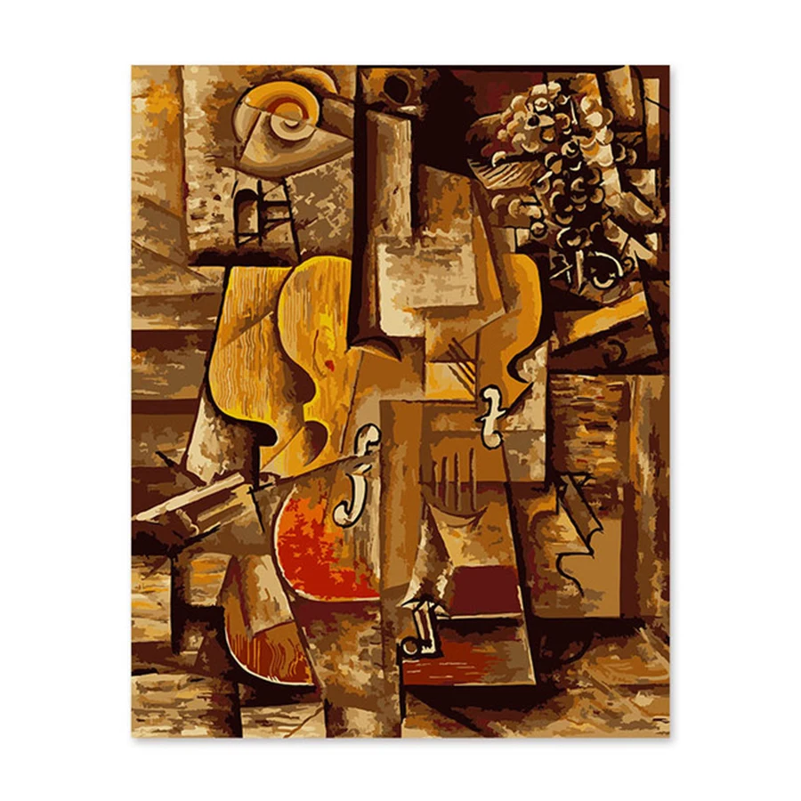Digital oil painting DIY decoration drawing room bedroom sofa background Picasso Abstract guitar
Digital oil painting DIY decoration drawing room bedroom sofa background Picasso Abstract guitar