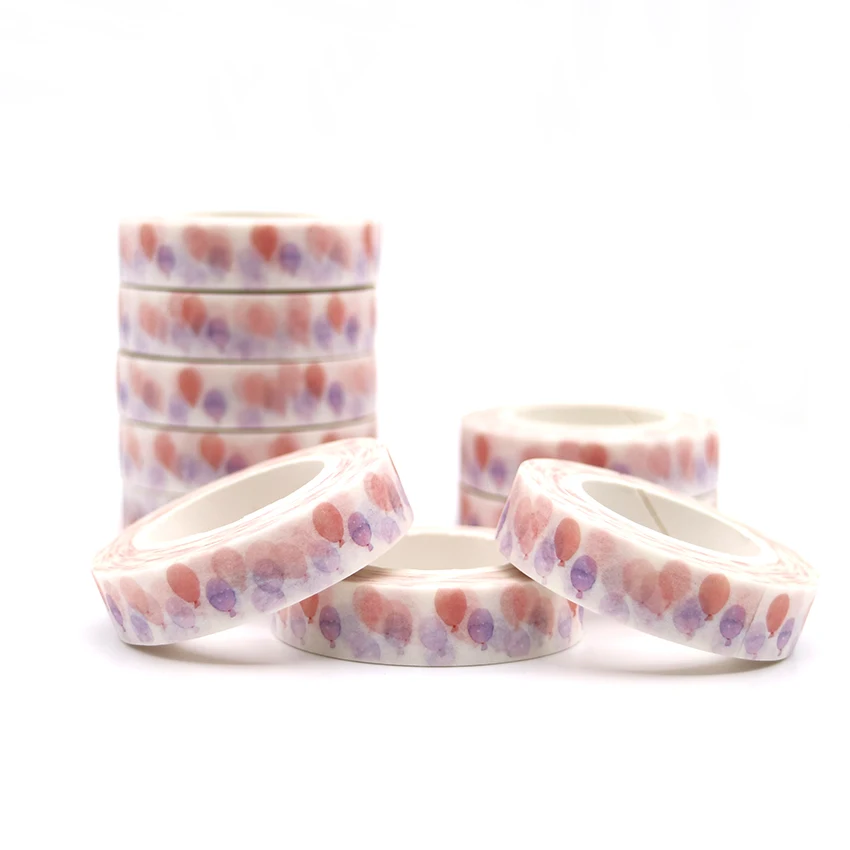 10m*10mm Washi Tape Pastel Balloon Pattern DIY Decorative Tape Color Paper Adhesive Masking Paper 1 PCS
10m*10mm Washi Tape Pastel Balloon Pattern DIY Decorative Tape Color Paper Adhesive Masking Paper 1 PCS