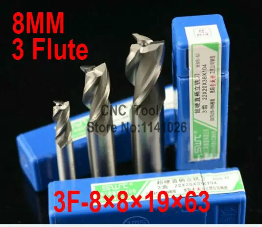 Free Shipping 5 pcs/set 8.0MM 3 Flute HSS & Aluminium End Mill Cutter CNC Bit Milling Machinery tools Cutting tools.Lathe Tool
Free Shipping 5 pcs/set 8.0MM 3 Flute HSS & Aluminium End Mill Cutter CNC Bit Milling Machinery tools Cutting tools.Lathe Tool
