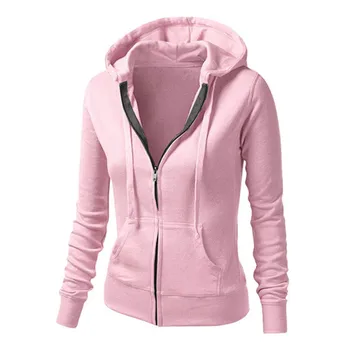 Women Zipper Lace Up Long Sleeve Hooded Coat Ladies Fashion Slim Jumper Jacket For Women Tracksuit Pullover chaqueta mujer
Women Zipper Lace Up Long Sleeve Hooded Coat Ladies Fashion Slim Jumper Jacket For Women Tracksuit Pullover chaqueta mujer