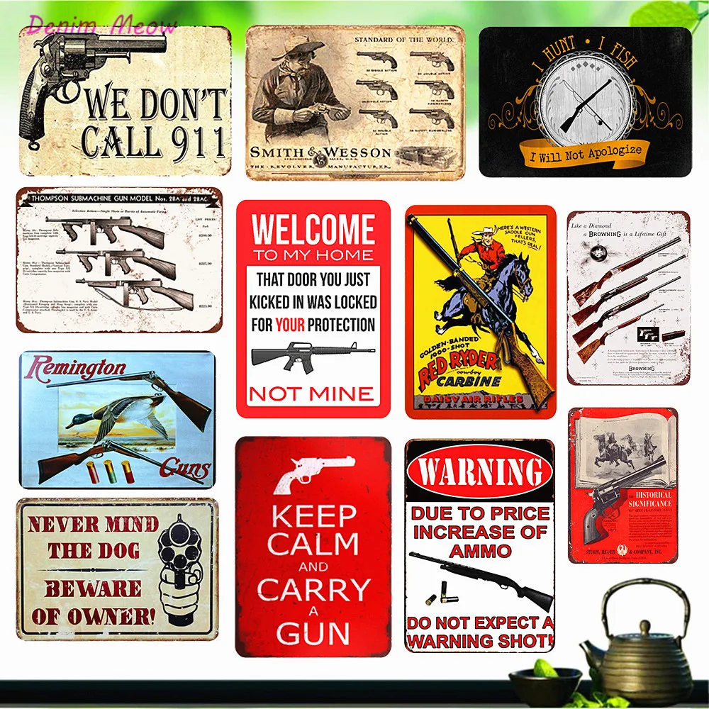 Vintage Gun Warning Plaque Beware of The Owner Metal Tin Signs Shabby Chic Wall Art Poster Coffee Bar Pub Club Home Decor WY18
Vintage Gun Warning Plaque Beware of The Owner Metal Tin Signs Shabby Chic Wall Art Poster Coffee Bar Pub Club Home Decor WY18