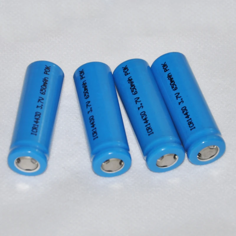 10pcs 3.7v ICR 14430 li-ion battery 650mah rechargeable lithium ion cell for flashlight torch camera shaver toothbrush etc
10pcs 3.7v ICR 14430 li-ion battery 650mah rechargeable lithium ion cell for flashlight torch camera shaver toothbrush etc