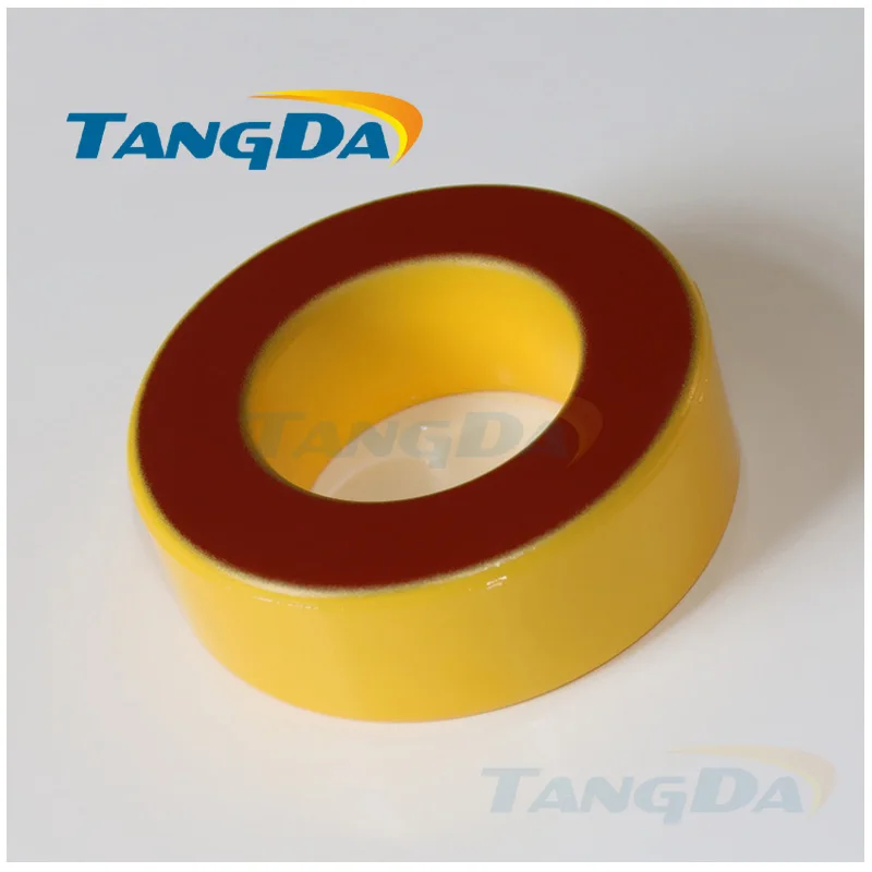 Tangda Iron powder cores T90-8 OD*ID*HT 23*13.5*10 mm 30nH/N2 35uo Iron dust core Ferrite Toroid Core toroidal yellow red
Tangda Iron powder cores T90-8 OD*ID*HT 23*13.5*10 mm 30nH/N2 35uo Iron dust core Ferrite Toroid Core toroidal yellow red