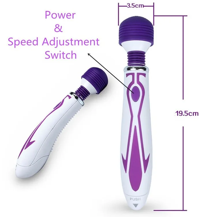 Tanio 60 prędkości wibrator magiczna różdżka AV urządzenie wibracyjne do masażu stymulacja sklep