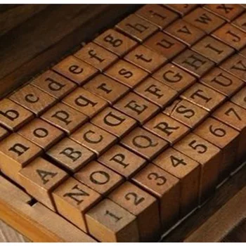 DIY Vintage Wood Stamp Blocks Handwriting Alphabet Lower/Upper Case Digital Symbols Rubber Stamp with Wood Box Promotion SK755
DIY Vintage Wood Stamp Blocks Handwriting Alphabet Lower/Upper Case Digital Symbols Rubber Stamp with Wood Box Promotion SK755