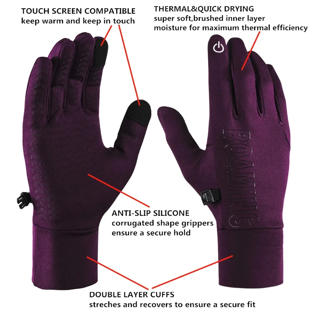 Roaming Quick drying Lightweight Touch Screen Running, Hiking Cycling Running Winter Outdoor Gloves for men and women
Roaming Quick drying Lightweight Touch Screen Running, Hiking Cycling Running Winter Outdoor Gloves for men and women