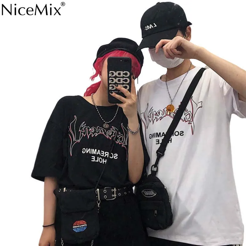 NiceMix New Summer Korean Ins T-shirt Women Loose Printed Short Sleeve Casual Streetwear Top Tees Couples for Female
NiceMix New Summer Korean Ins T-shirt Women Loose Printed Short Sleeve Casual Streetwear Top Tees Couples for Female