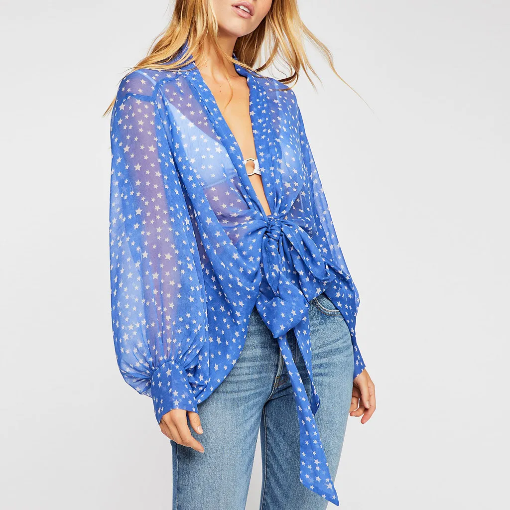 Women blouse Bikini Cover Up tunic shirt 2019 summer translucent blouse long sleeve Cardigan female Bathing blusas beach Wear
Women blouse Bikini Cover Up tunic shirt 2019 summer translucent blouse long sleeve Cardigan female Bathing blusas beach Wear