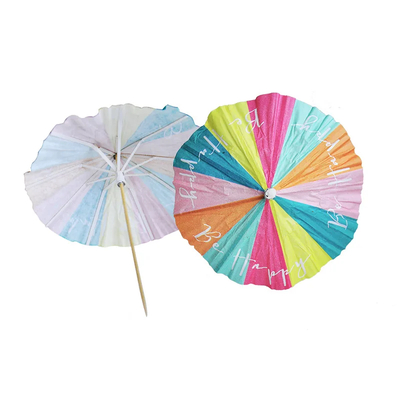 10pcs"Be Happy"Letter Umbrella Picks Cake/Fruit/Ice cream Topper Decoration Pricks Colorful Sticks Party
10pcs"Be Happy"Letter Umbrella Picks Cake/Fruit/Ice cream Topper Decoration Pricks Colorful Sticks Party